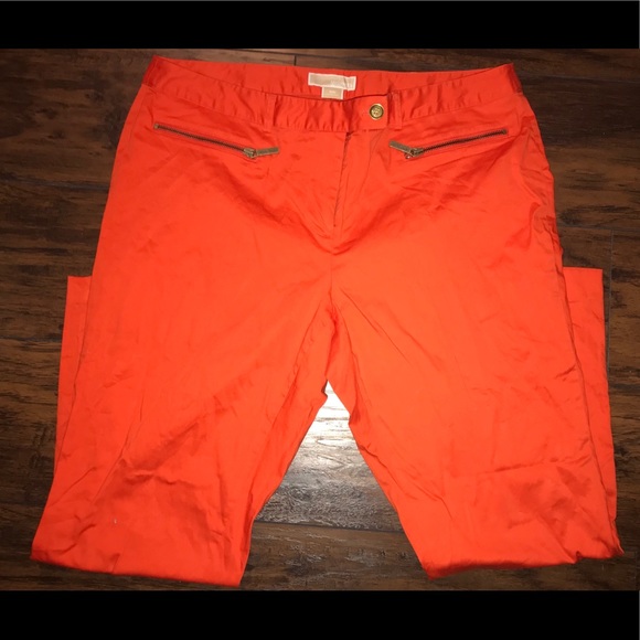 michael kors pants orange